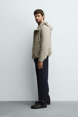 RUBBERISED EFFECT PARKA WITH HOODIE - Zara фото 4