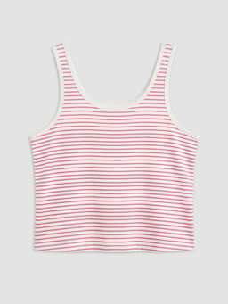 U Yaka ?izgili Kad?n Pijama ?st