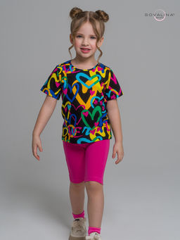 Костюм Актив яркие сердца-фуксия - Sovalina фото 12