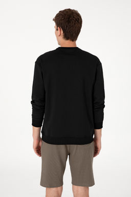 Erkek Siyah Sweatshirt