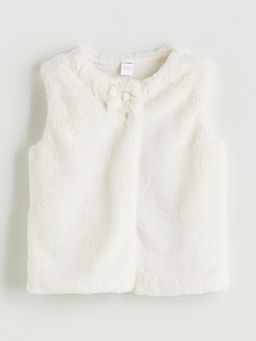 Bisiklet Yaka Suni K?rkl? K?z ?ocuk Yelek