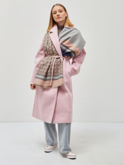 В составе шерсть и кашемир! теплый двусторонний палантин - Tantino фото 4