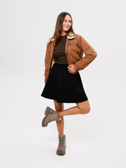 Ботинки 319.taskanaka.Тауп майами+капучино замша/шерсть