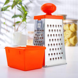 Тёрка «Комфорт», 4 грани, с контейнером 450 мл, 28×12×9 см, цвет МИКС