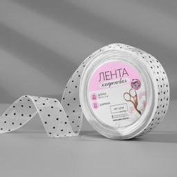 Лента капроновая «Горох», 25 мм, 23±1 м, белая