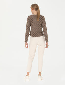 Krem Mom Fit Jean Pantolon