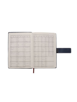 Ежедневник недатированный формат А5, с хлястиком, 112 листов, линия, пвх, синий - Simaland фото 5