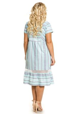 Платье 1033 цветная полоска - Novita фото 5