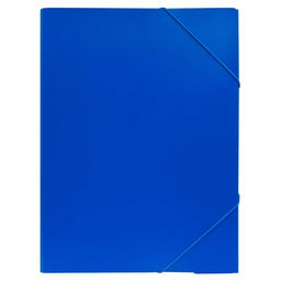 Цена за 2 шт. Папка на резинке А3, Calligrata, 700 мкм, до 300 листов, тиснение «песок», синяя