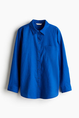 Camisa en mezcla de lino - H&m фото 5