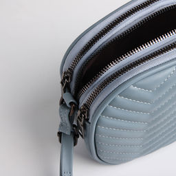 Сумка женская кросс-боди на молнии, цвет серо-синий - Simaland фото 6