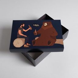 Коробка подарочная складная, упаковка, «Для настоящего мужчины», 30 х 20 х 9 см