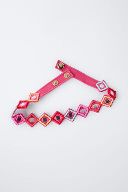 CHOKER ABALORIOS Y ESPEJOS / Fucsia - Zara фото 3