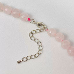 Бусы из Розового кварца огранка