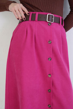 Юбка на пуговицах длины миди