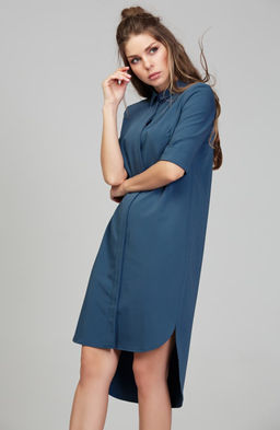 Платье-рубашка джинсовый - Donna saggia фото 6