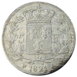 5 франков 1821 года А Франция