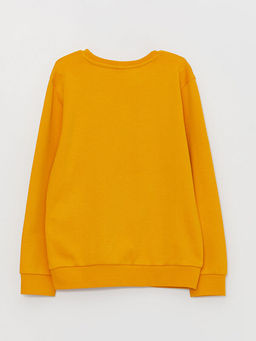 Bisiklet Yaka Bask?l? Uzun Kollu Erkek ?ocuk Ti??rt - Waikiki фото 3