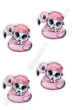 Кабошон-вырубка "Котёнок" 3*3 см (10 шт) SF-5951, №5