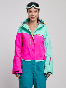 Горнолыжный комбинезон женский зимний бирюзового цвета 2327Br