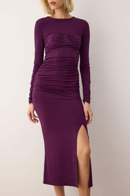 Murdum Orme Maxi Gogus Detayl? Elbise TPRAW26EL00087 - Trendyolmilla фото 3