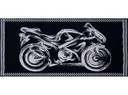 6с102.411ж1 Байкер (т.синий) Полотенце махровое 67х150см