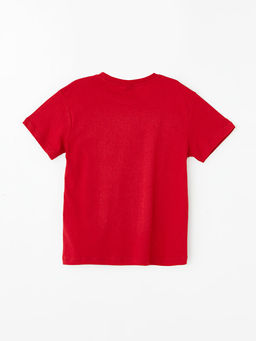 Bisiklet Yaka Bask?l? K?sa Kollu Erkek ?ocuk Ti??rt - Waikiki фото 2