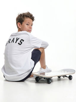 Футболка с длинными рукавами для молодежи 22-8002 белый GRAYS - Mini maxi фото 3