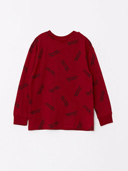 Rahat Kal?p Bisiklet Yaka Bask?l? Erkek ?ocuk Ti??rt - Waikiki фото 2