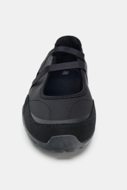 TWO-TONE DOUBLE STRAP BALLERINAS - Zara фото 4
