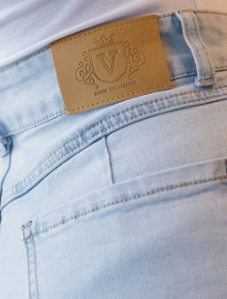 Джинсы-трубы из эластичного денима - Vilatte фото 2