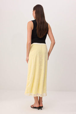 Murdum Flok Bask?l? Kalem Maxi/Uzun Tul Esnek Orme Etek TWOAW26ET00146 - Trendyolmilla фото 12