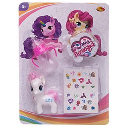 Пони Моя лошадка Abtoys в наборе с аксессуарами, 4 вида в коллекции фото 2