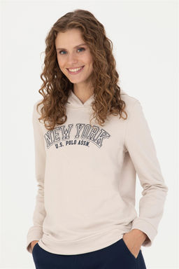 U. S. Polo Assn Женская кремовая толстовка с капюшоном - U.s. polo assn фото 11