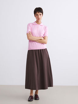 Polo Yaka Kad?n Triko Kazak