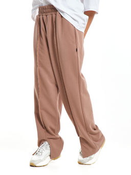 Брюки из футера для девочки 22-8005 черный - Mini maxi фото 12