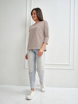 Лонгслив Николь Хлопок 95%, лайкра 5% тельняшка - Ивассорти фото 27