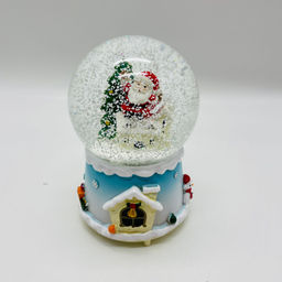 Новогодний декор - Снежный шар 16 см (стекло, свет, музыка) в ассортименте - Ип лебедев о.ю фото 4