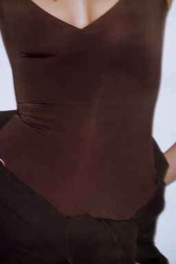 POLYAMIDE BLEND BODYSUIT - Zara фото 5