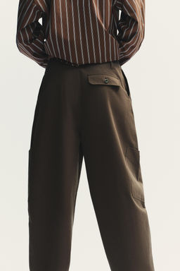 BALLOON CARGO TROUSERS - Zara фото 7