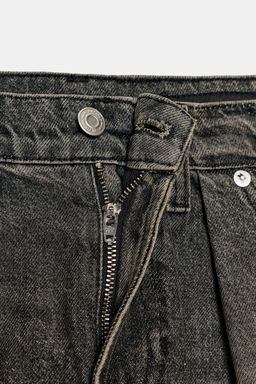 ZW COLLECTION WIDE-LEG MID-WAIST JEANS WITH DARTS - Zara фото 8