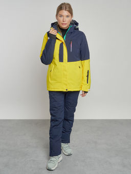 Горнолыжный костюм женский зимний желтого цвета 03307J - Chunmai фото 9