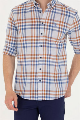 U. S. Polo Assn Мужская рубашка в клетку с камнем - U.s. polo assn фото 13