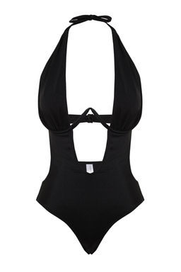 TRENDYOLMILLA Lacivert Balkonet Ters V Balenli High Leg Brazilian Mayokini TBESS23MA00008 фото 14