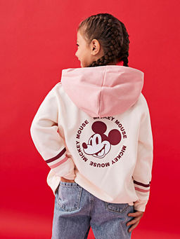 Kap??onlu Mickey Mouse Bask?l? Uzun Kollu K?z ?ocuk Sweatshirt - Waikiki фото 2