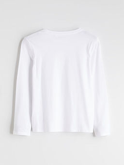 Bisiklet Yaka Basic K?z ?ocuk Ti??rt