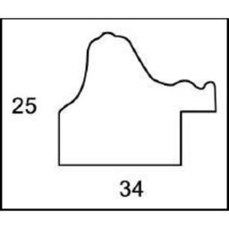 Рама для картин (зеркал) 30×40×3.3 см, пластиковая, Dorothy, коричневая