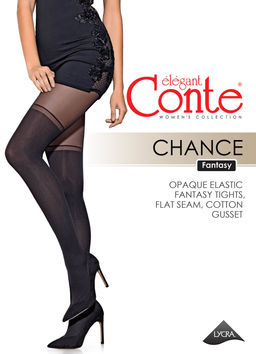 Колготки фантазийные CONTE Колготки с имитацией гольфинов CHANCE nero - Conte elegant фото 5