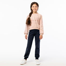 RODOS Брюки для девочки М-140д (М) Графит