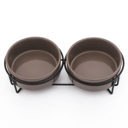 Миски керамические на подставке 2 х 250 мл - Пижон фото 2